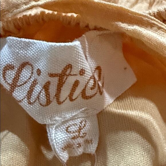 Listicle orange smocked dress size large NWT - Picture 5 of 7